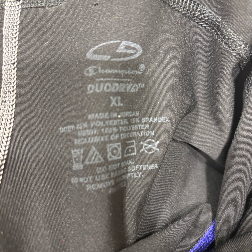 C9 by Champion DuoDry Black Purple Capri Leggings - Picture 5 of 5